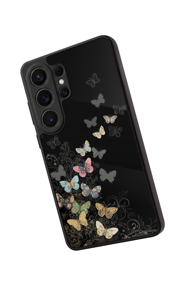 Samsung Galaxy S26 Ultra Uyumlu Kelebek Tasarımlı Glossy Premium Kılıf