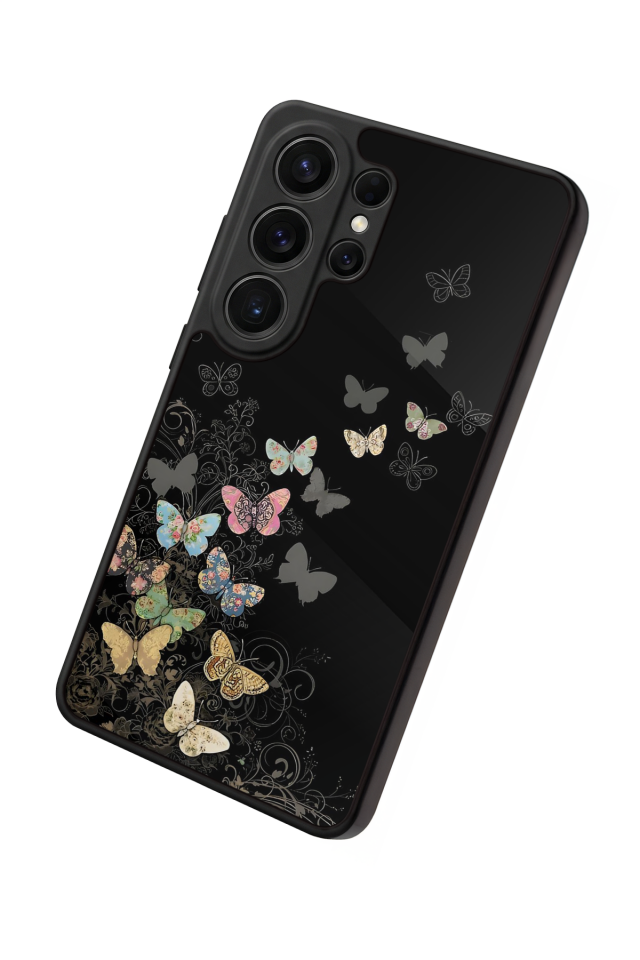 Samsung Galaxy S26 Ultra Uyumlu Kelebek Tasarımlı Glossy Premium Kılıf