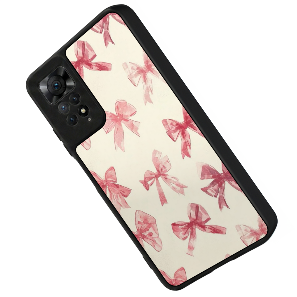 Xiaomi Redmi Note 11 Pro Uyumlu Kurdele Tasarımlı Glossy Premium Kılıf
