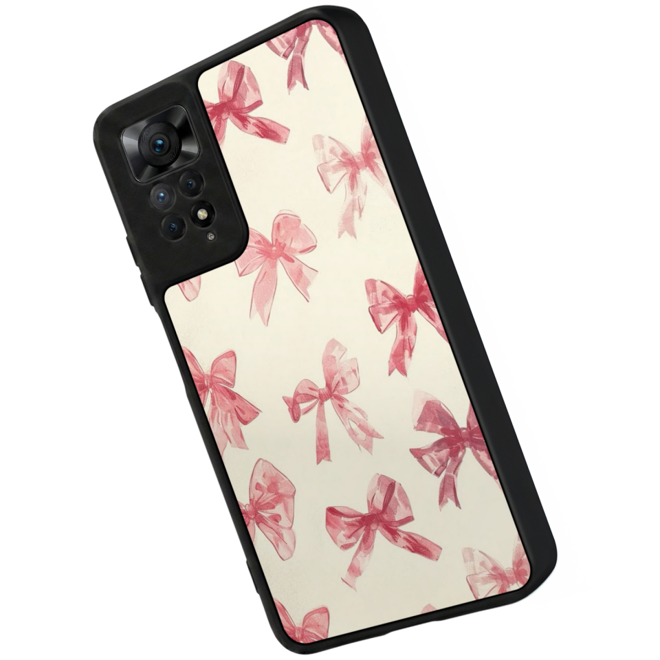 Xiaomi Redmi Note 11 Pro Uyumlu Kurdele Tasarımlı Glossy Premium Kılıf
