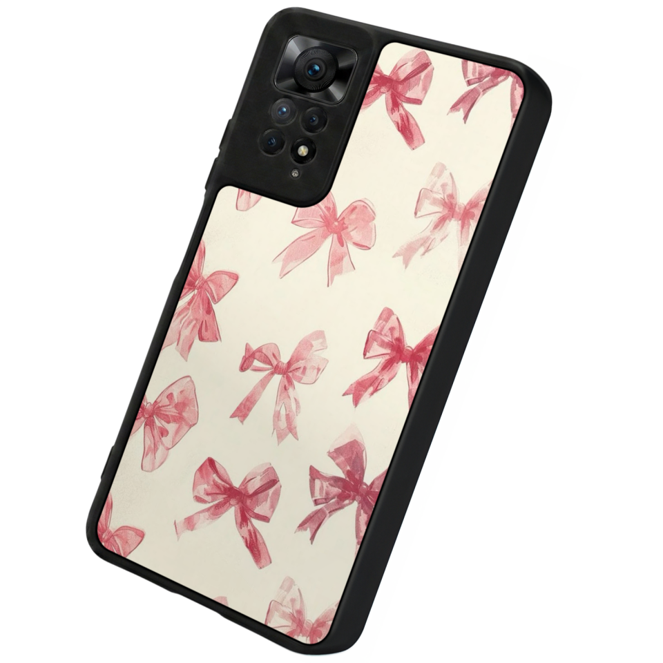 Xiaomi Redmi Note 11 Pro Uyumlu Kurdele Tasarımlı Glossy Premium Kılıf