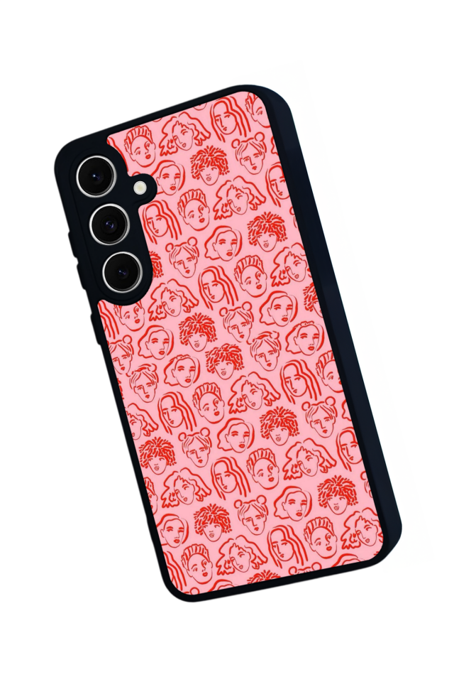 Samsung Galaxy A16 Uyumlu Line Art Tasarımlı Glossy Premium Kılıf