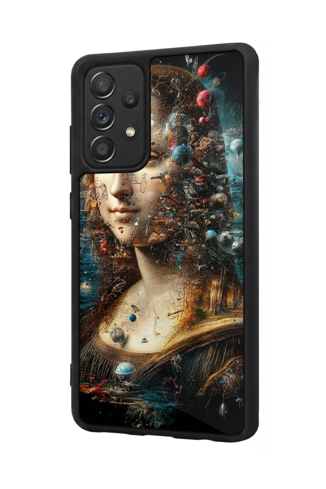Samsung Galaxy A72 Uyumlu Monalisa Tasarımlı Glossy Premium Kılıf