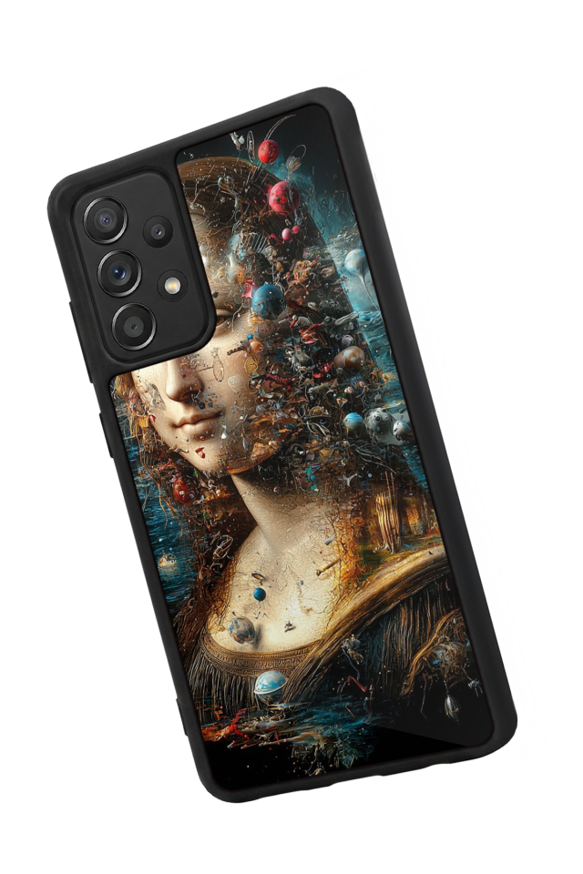 Samsung Galaxy A72 Uyumlu Monalisa Tasarımlı Glossy Premium Kılıf
