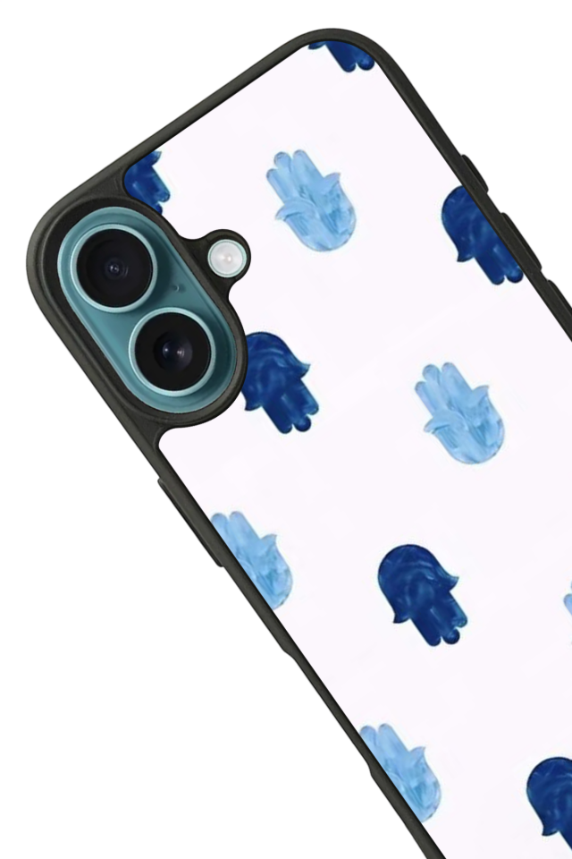 iPhone 16 Uyumlu Nazar Tasarımlı Glossy Premium Kılıf