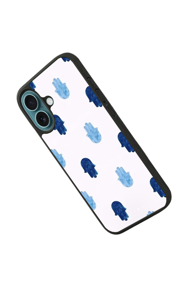 iPhone 16 Uyumlu Nazar Tasarımlı Glossy Premium Kılıf