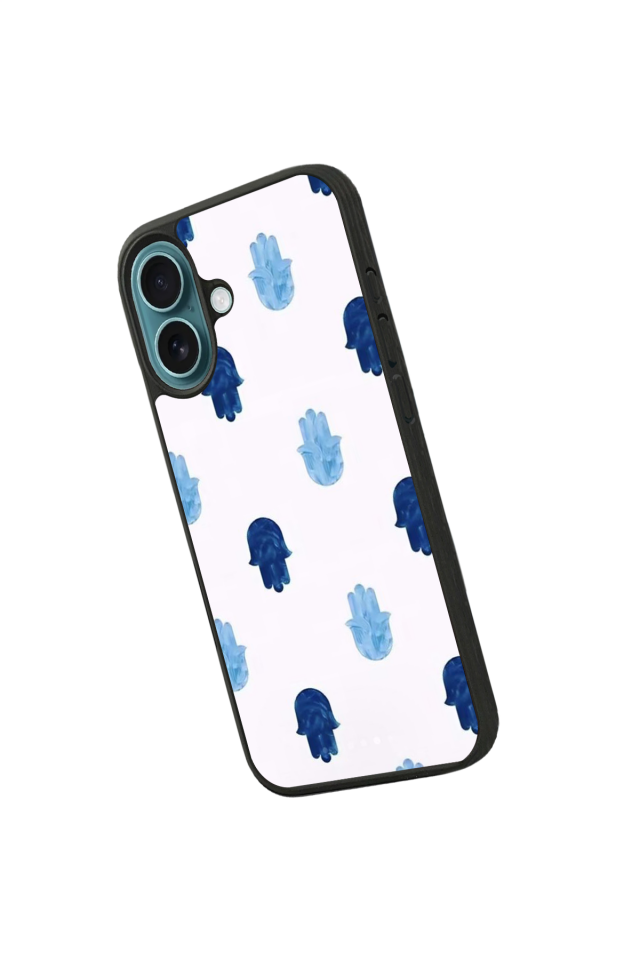 iPhone 16 Uyumlu Nazar Tasarımlı Glossy Premium Kılıf