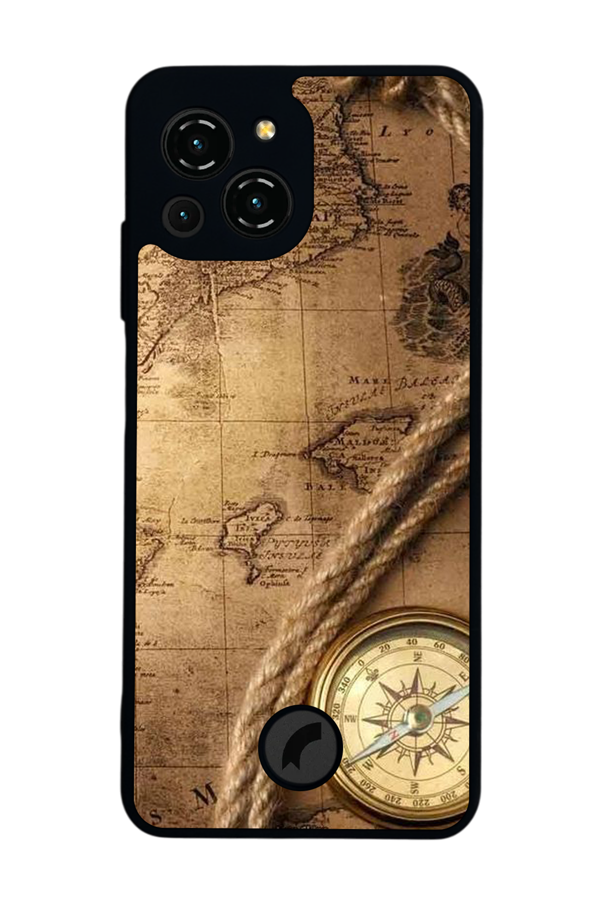 Reeder S23 Pro Max Uyumlu Pusula Tasarımlı Glossy Premium Kılıf