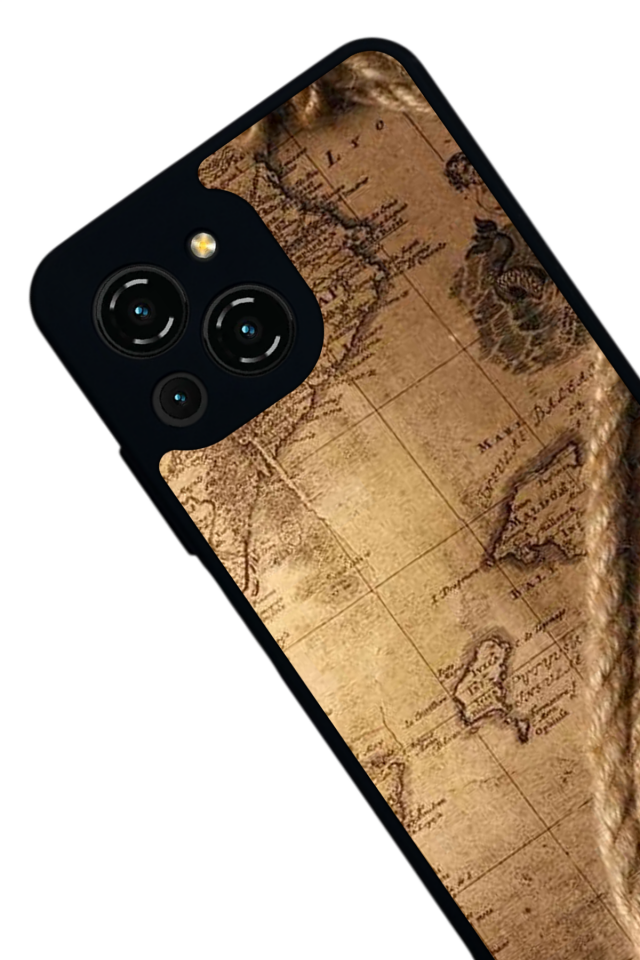 Reeder S23 Pro Max Uyumlu Pusula Tasarımlı Glossy Premium Kılıf