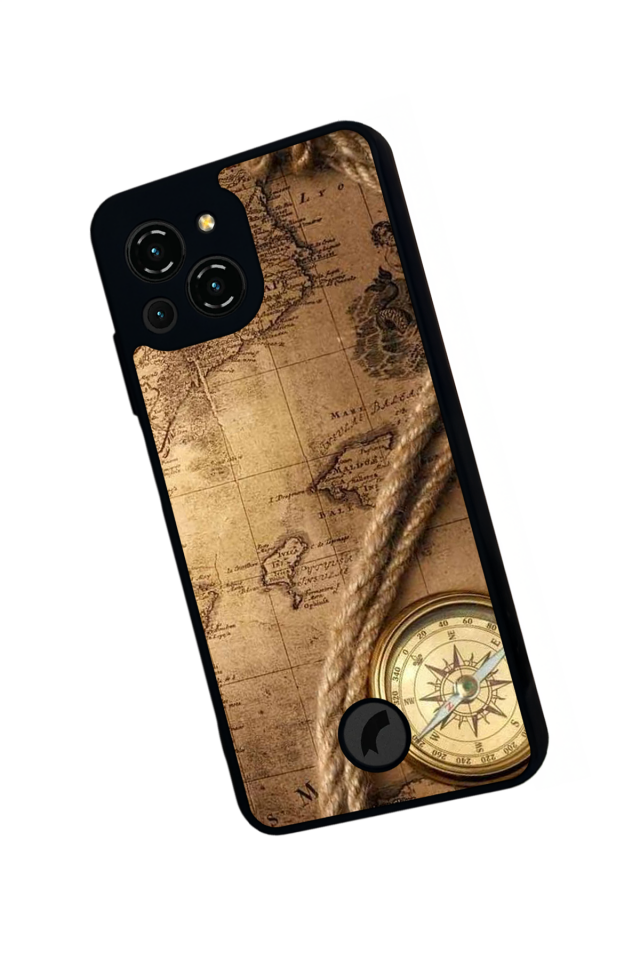 Reeder S23 Pro Max Uyumlu Pusula Tasarımlı Glossy Premium Kılıf