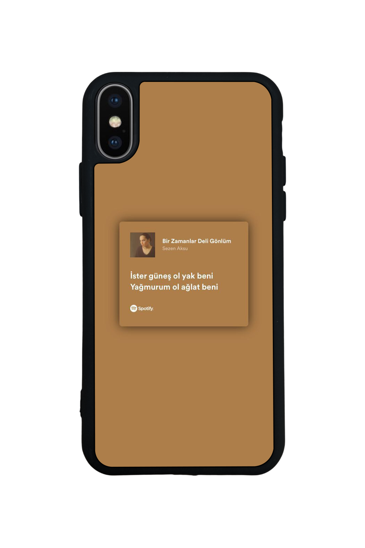 iPhone X/ XS Uyumlu Sarki Sozleri Tasarımlı Glossy Premium Kılıf