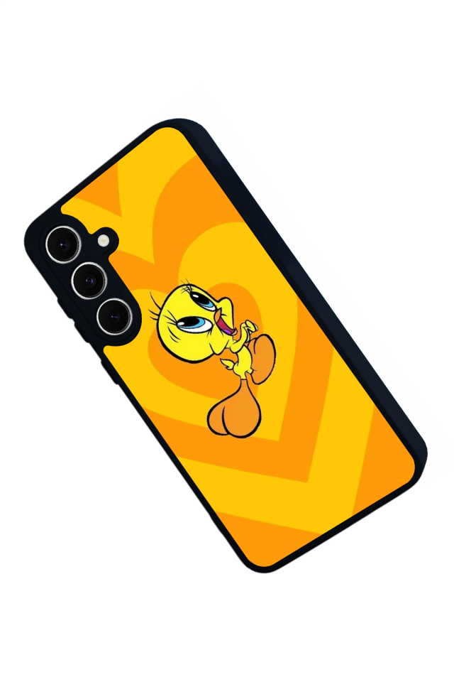 Samsung Galaxy S24 FE Uyumlu Tweety Tasarımlı Glossy Premium Kılıf