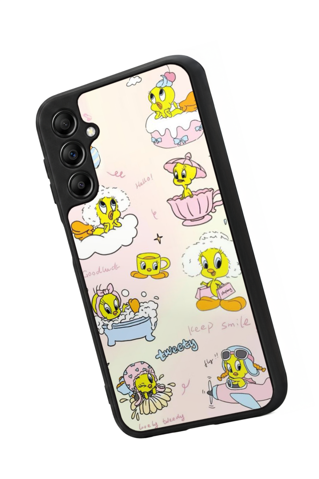Samsung Galaxy A14 Uyumlu Tweety Tasarımlı Glossy Premium Kılıf