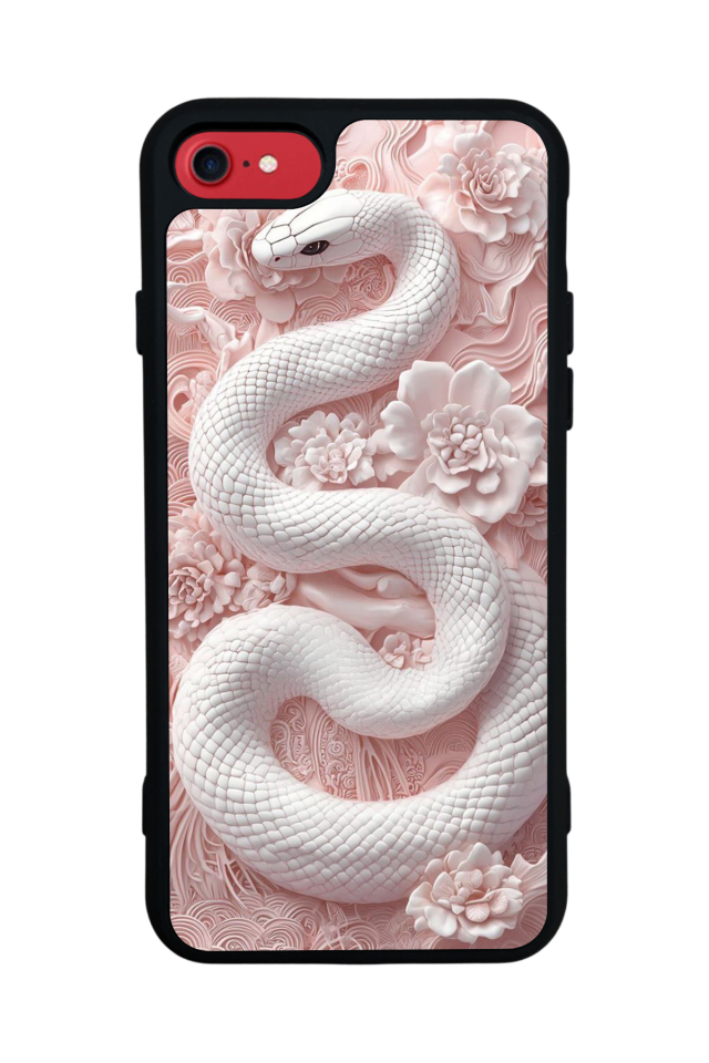 iPhone SE Uyumlu Yılan Tasarımlı Glossy Premium Kılıf