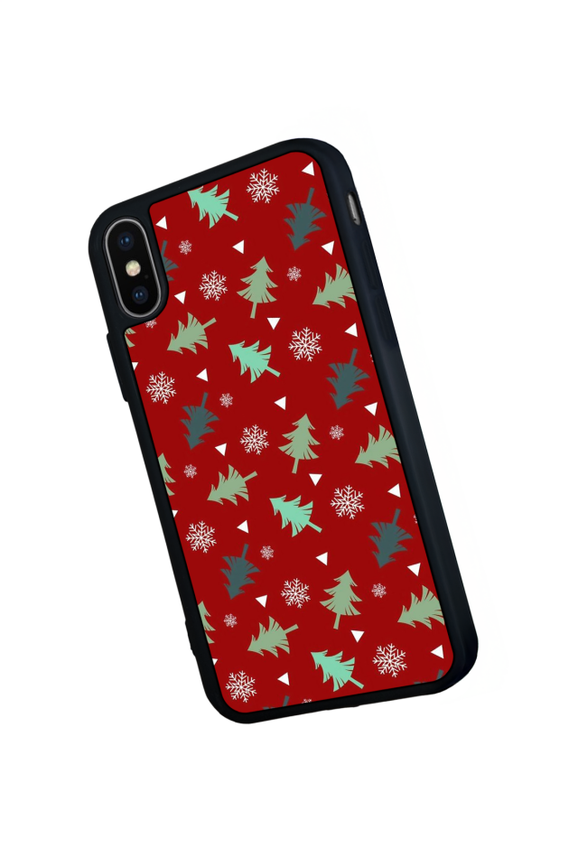 iPhone XS Max Uyumlu Yilbasi Christmas Tasarımlı Glossy Premium Kılıf