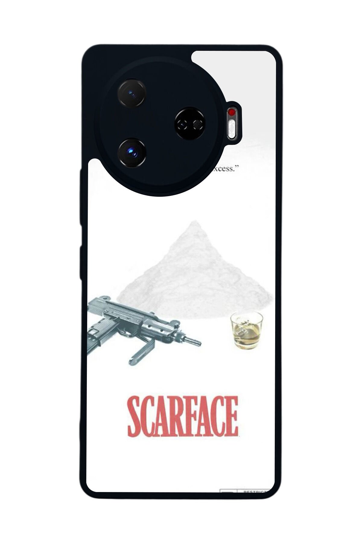 Tecno Camon 30 Pro Uyumlu Scarface Tasarımlı Glossy Premium Kılıf