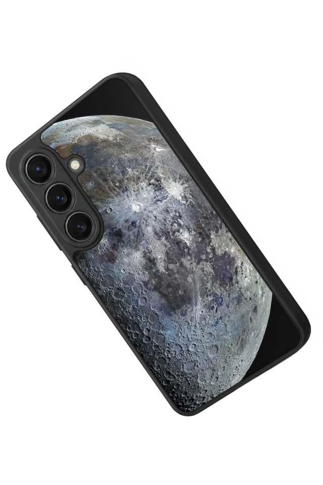 Samsung Galaxy S26 Uyumlu Ay Tasarımlı Glossy Premium Kılıf