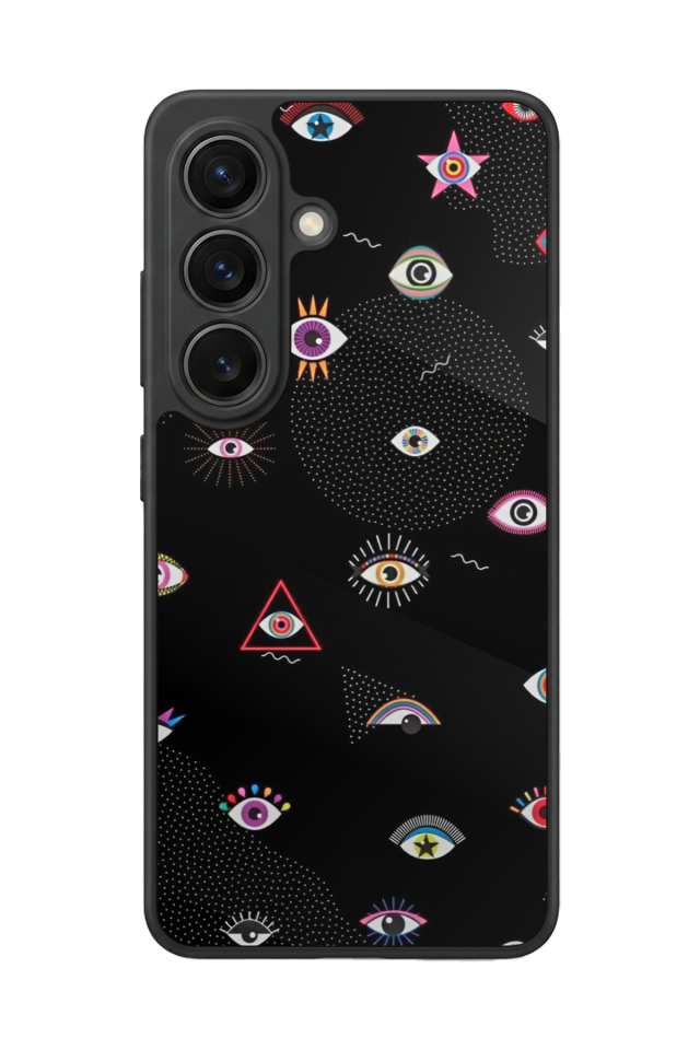 Samsung Galaxy S26 Uyumlu Göz Tasarımlı Glossy Premium Kılıf