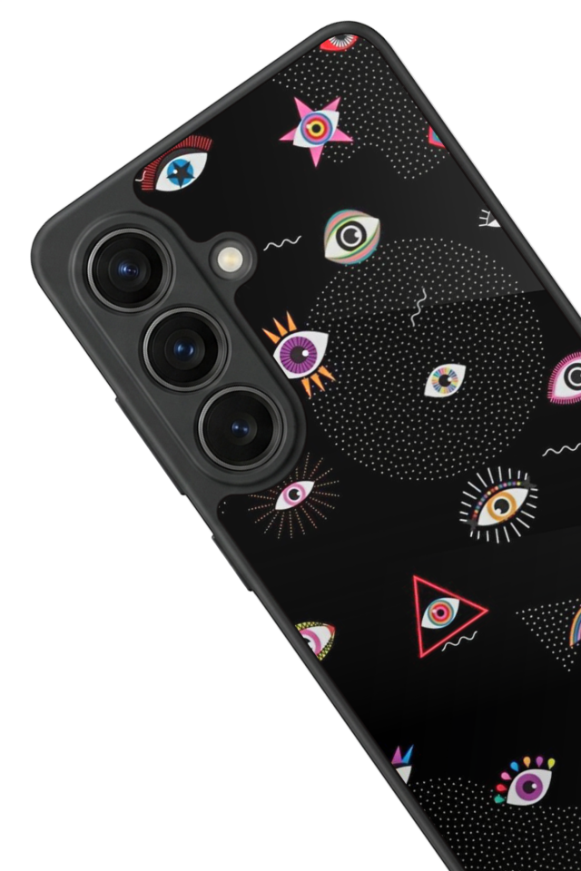 Samsung Galaxy S26 Uyumlu Göz Tasarımlı Glossy Premium Kılıf