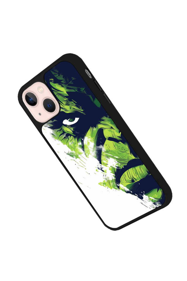 iPhone 14 Plus Uyumlu Hulk Tasarımlı Glossy Premium Kılıf