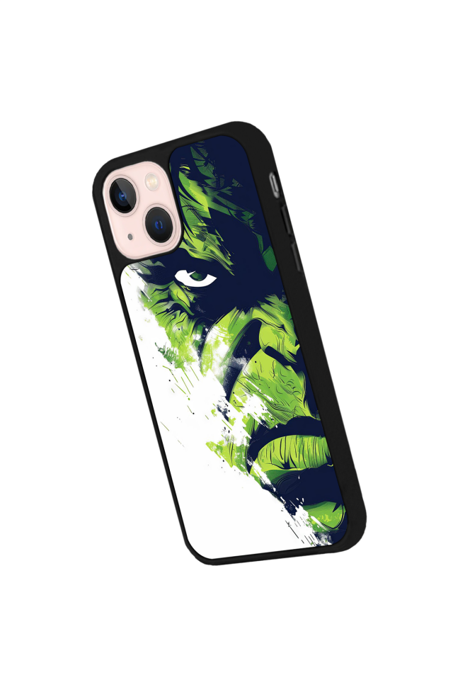 iPhone 14 Plus Uyumlu Hulk Tasarımlı Glossy Premium Kılıf