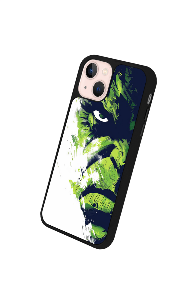 iPhone 14 Plus Uyumlu Hulk Tasarımlı Glossy Premium Kılıf