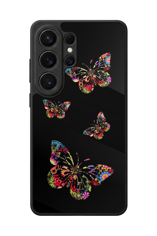 Samsung Galaxy S26 Ultra Uyumlu Kelebek Tasarımlı Glossy Premium Kılıf