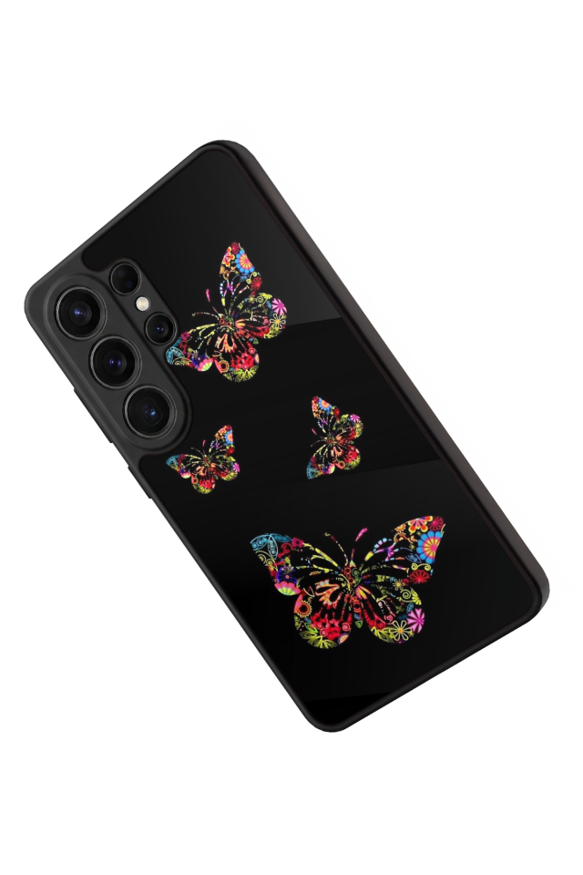 Samsung Galaxy S26 Ultra Uyumlu Kelebek Tasarımlı Glossy Premium Kılıf