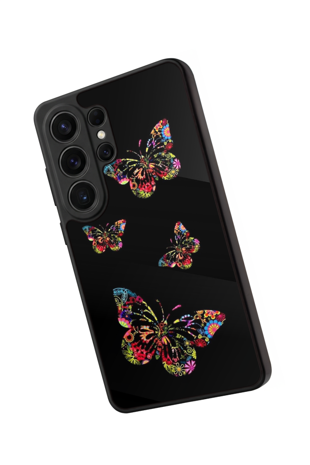 Samsung Galaxy S26 Ultra Uyumlu Kelebek Tasarımlı Glossy Premium Kılıf