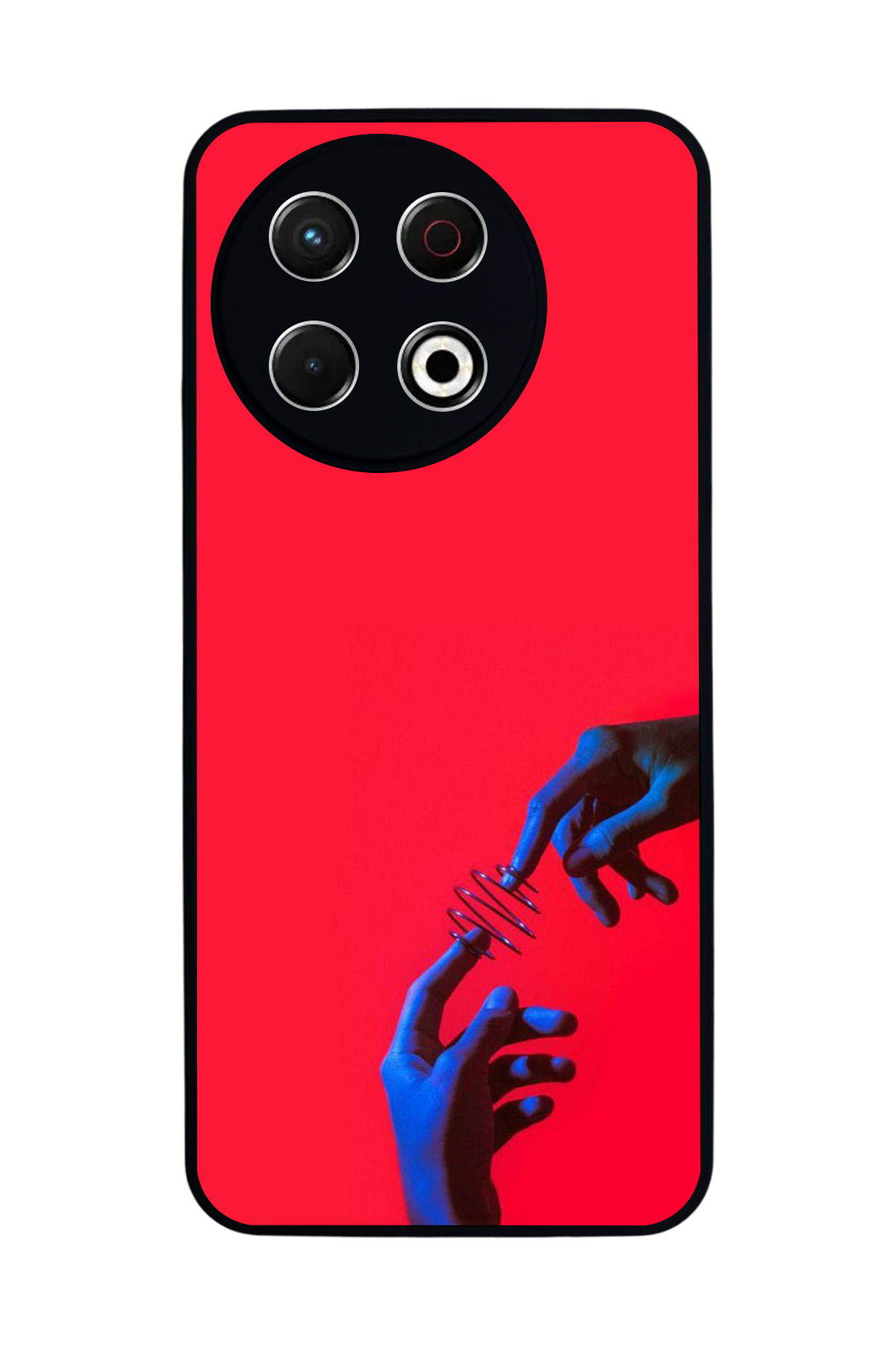 Tecno Spark 30 Pro Uyumlu Kirmizi Tasarımlı Glossy Premium Kılıf