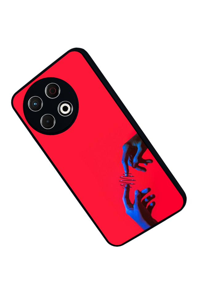 Tecno Spark 30 Pro Uyumlu Kirmizi Tasarımlı Glossy Premium Kılıf