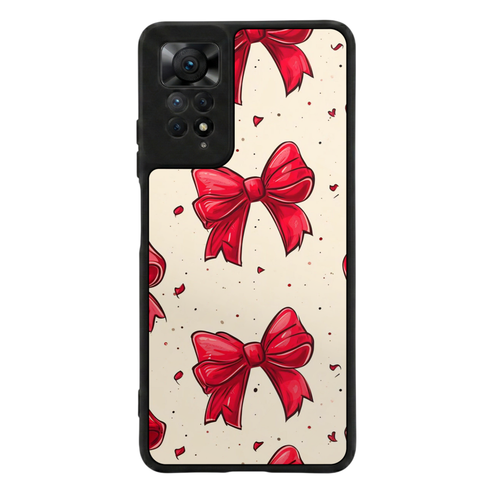 Xiaomi Redmi Note 11 Pro Uyumlu Kurdele Tasarımlı Glossy Premium Kılıf