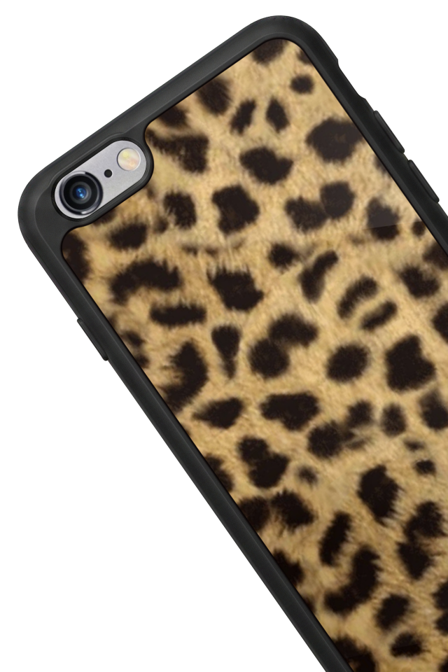 iPhone 6 Plus Uyumlu Leopar Tasarımlı Glossy Premium Kılıf