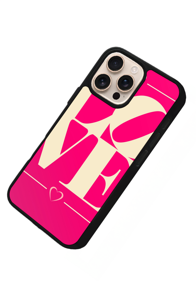 iPhone 15 Pro Uyumlu Love Tasarımlı Glossy Premium Kılıf