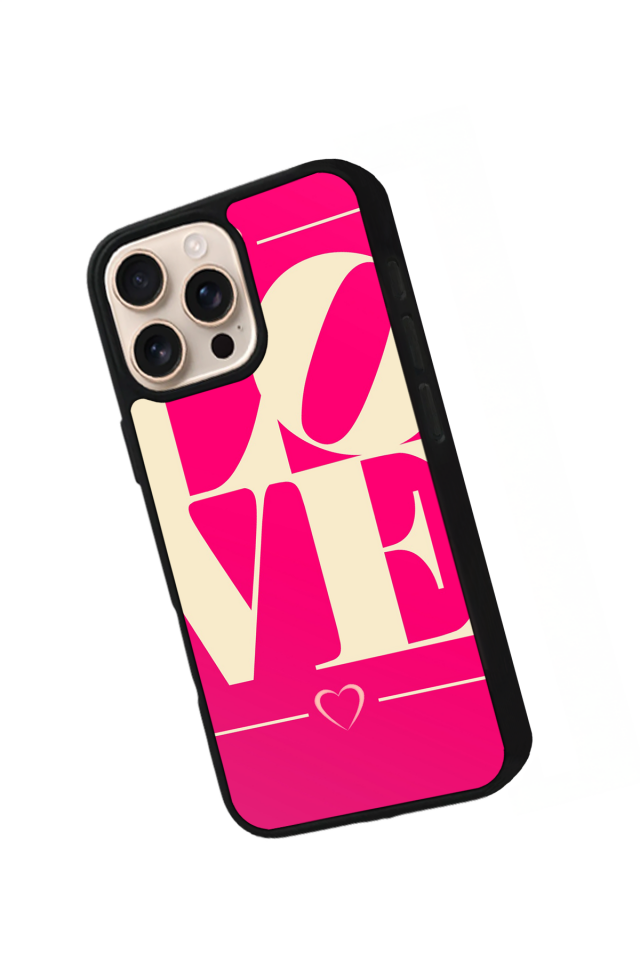 iPhone 15 Pro Uyumlu Love Tasarımlı Glossy Premium Kılıf