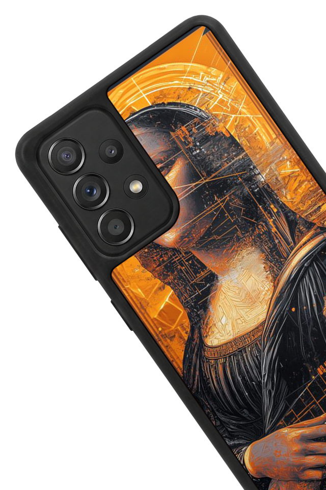 Samsung Galaxy A72 Uyumlu Monalisa Tasarımlı Glossy Premium Kılıf