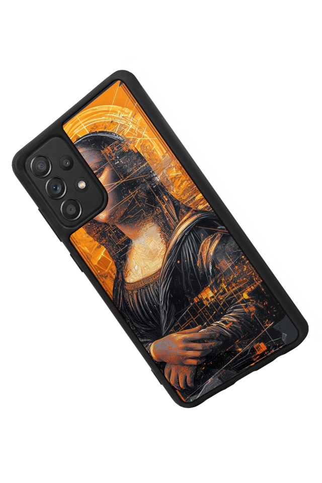 Samsung Galaxy A72 Uyumlu Monalisa Tasarımlı Glossy Premium Kılıf
