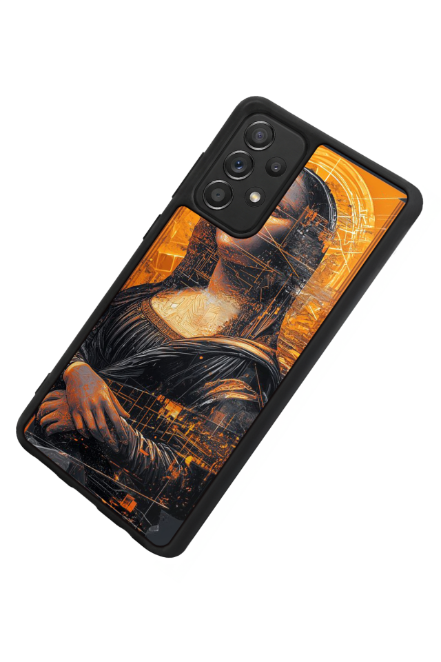 Samsung Galaxy A72 Uyumlu Monalisa Tasarımlı Glossy Premium Kılıf