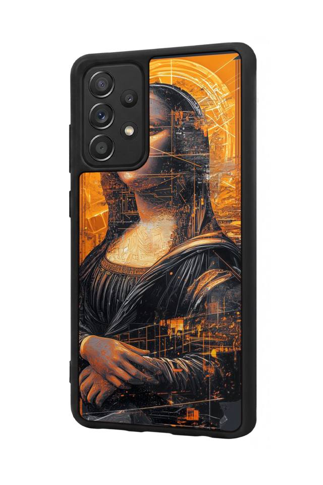 Samsung Galaxy A72 Uyumlu Monalisa Tasarımlı Glossy Premium Kılıf