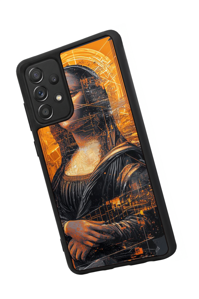Samsung Galaxy A72 Uyumlu Monalisa Tasarımlı Glossy Premium Kılıf