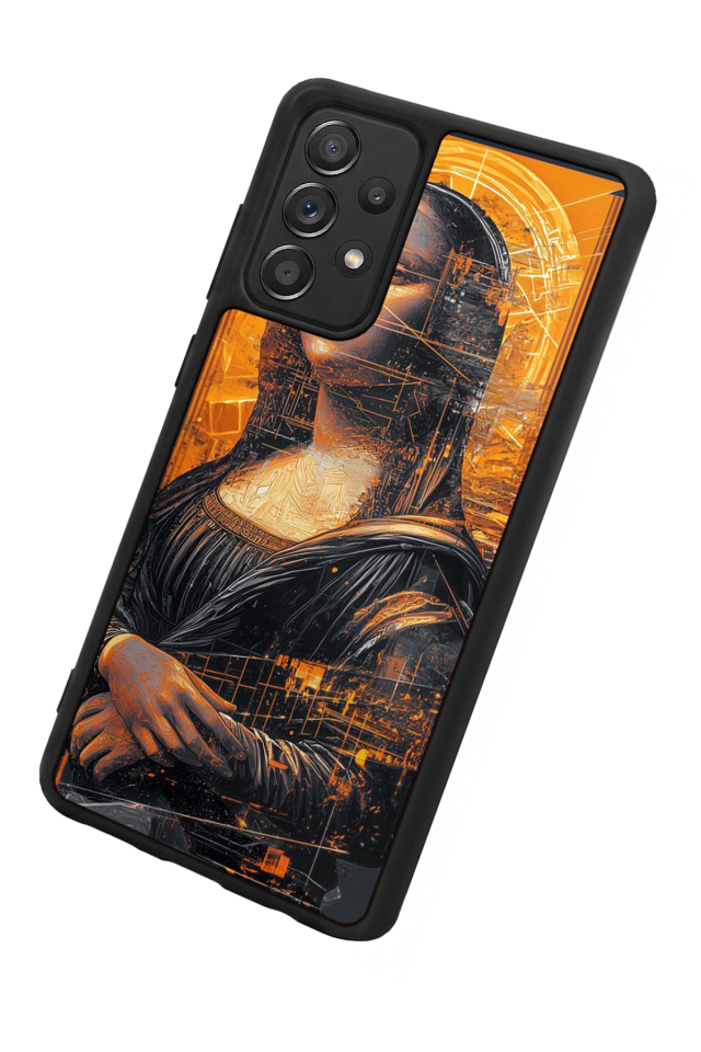 Samsung Galaxy A72 Uyumlu Monalisa Tasarımlı Glossy Premium Kılıf