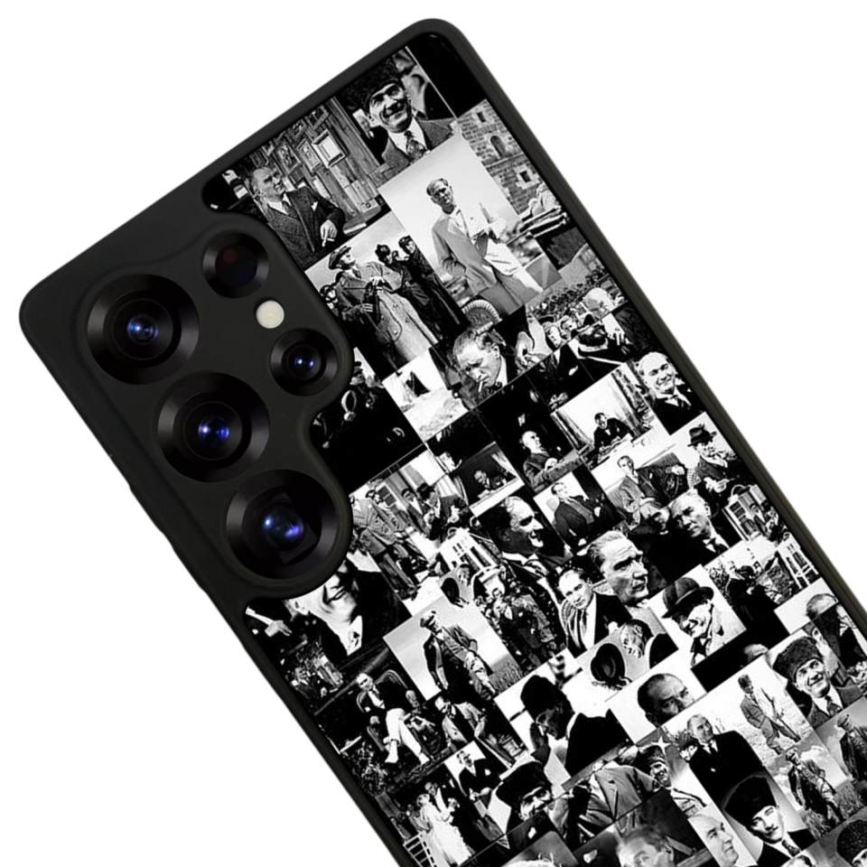 Samsung Galaxy S25 Ultra Uyumlu Mustafa Kemal Ataturk Tasarımlı Glossy Premium Kılıf