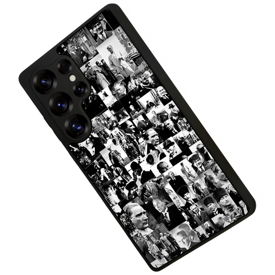 Samsung Galaxy S25 Ultra Uyumlu Mustafa Kemal Ataturk Tasarımlı Glossy Premium Kılıf