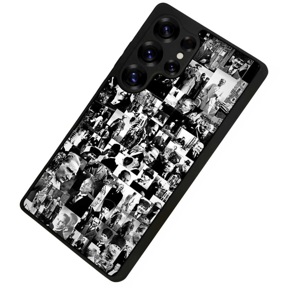 Samsung Galaxy S25 Ultra Uyumlu Mustafa Kemal Ataturk Tasarımlı Glossy Premium Kılıf