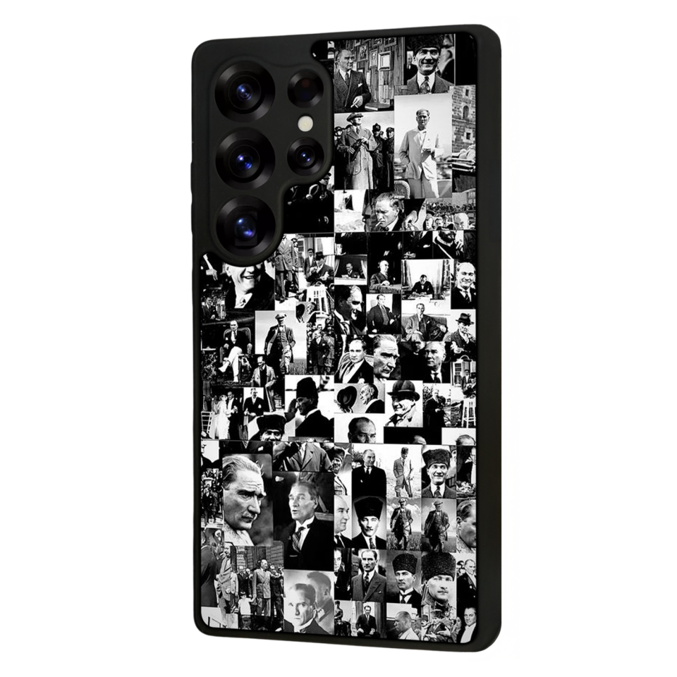 Samsung Galaxy S25 Ultra Uyumlu Mustafa Kemal Ataturk Tasarımlı Glossy Premium Kılıf