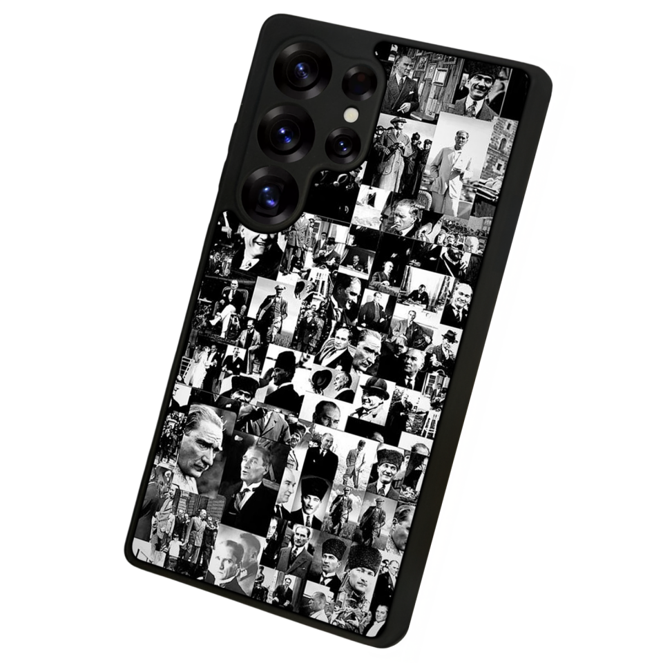 Samsung Galaxy S25 Ultra Uyumlu Mustafa Kemal Ataturk Tasarımlı Glossy Premium Kılıf