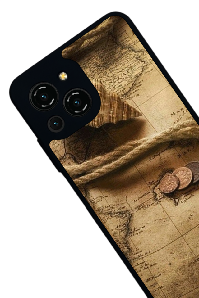 Reeder S23 Pro Max Uyumlu Pusula Tasarımlı Glossy Premium Kılıf