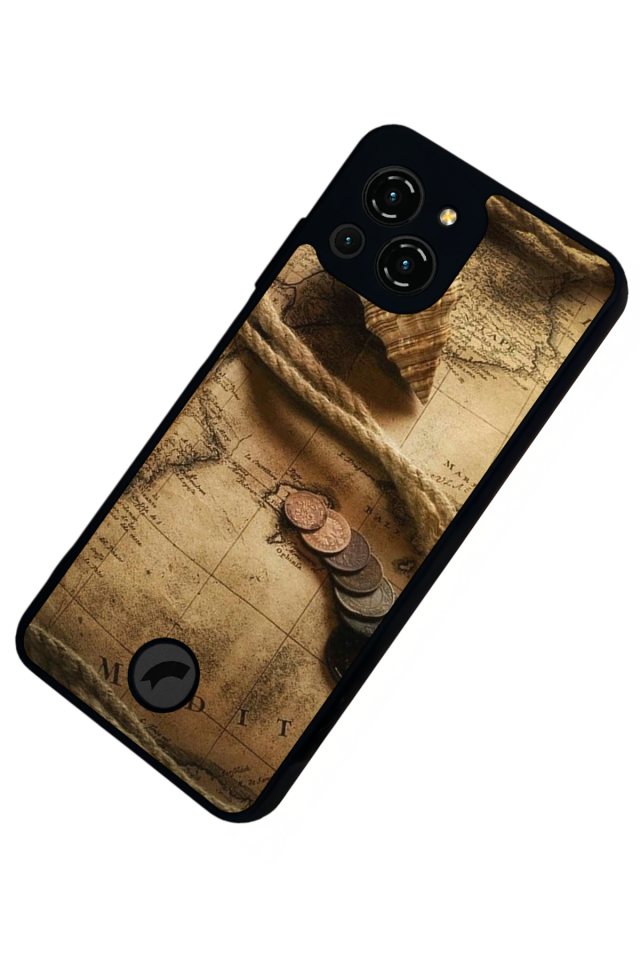 Reeder S23 Pro Max Uyumlu Pusula Tasarımlı Glossy Premium Kılıf