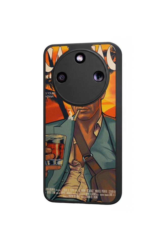 Honor Magic 8 Lite Uyumlu Scarface Tasarımlı Glossy Premium Kılıf