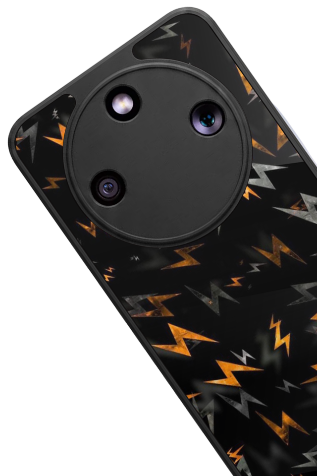 Honor Magic 8 Lite Uyumlu Simsek Tasarımlı Glossy Premium Kılıf